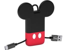 Cabo TRIBE Mickey (USB - Micro-USB - 0.22m - Vermelho)