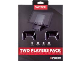 Pack Nintendo Switch 2 Jogadores  (Suporte + Grips Joy-Con)