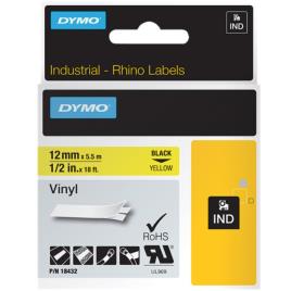 Dymo S0718450 (18432) negro sobre amarillo original