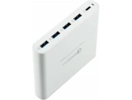 Carregador HYPER HJ-Q5U-WHITE-EU (MacBook - USB-C - 80 W)