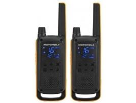 Walkie-Talkie MOTOROLA T82 Extreme Duo (16 Canais - 121 Sub-Canais - Até 10 Km - Até 18h - Preto)