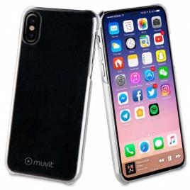 Muvit Cristal Case Iphone Xs/x And Tempered Glass Screen Protector Pack One Size Clear
