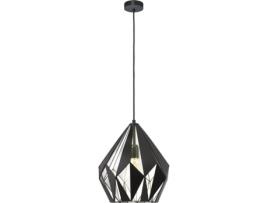 Candeeiro Suspenso EGLO Carlton 1 49255 (E27 - 1 x 60 W - Aço)
