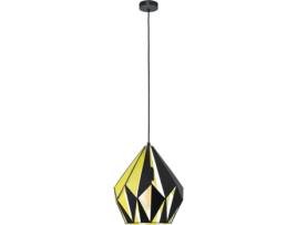 Candeeiro Suspenso EGLO Carlton 1 49256 (E27 - 1 x 60 W - Aço)