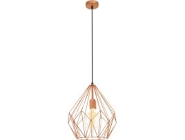 Candeeiro Suspenso EGLO Carlton 49258 (E27 - 1 x 60 W - Aço)
