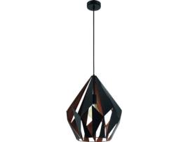 Candeeiro Suspenso EGLO Carlton 1 49878 (E27 - 1 x 60 W - Aço)