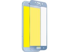 Película Vidro Temperado Samsung Galaxy A5 2017 SBS Full Cover Azul Prateado