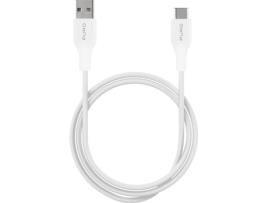 Cabo PURO Plain (USB - USB-C - 1m - Branco)