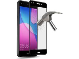 Película Vidro Temperado Huawei Y6 Pro 2017, P9 Lite Mini PURO Frame Preto