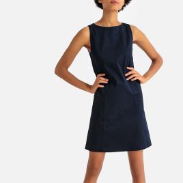 La Redoute Collections Vestido direito sem mangas, curto