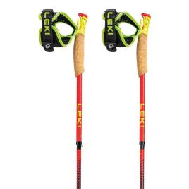 Leki Poloneses Ultratrail Fx One Superlite 105 cm Bright Red / Neon Yellow / Natural Carbon