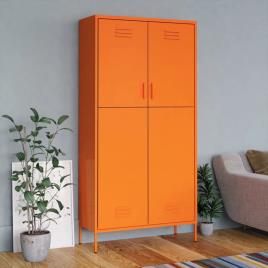 vidaXL Roupeiro 90x50x180 cm aço laranja