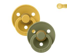 2 Chupetas BIBS Colors Mel Honey Bee/ Olive