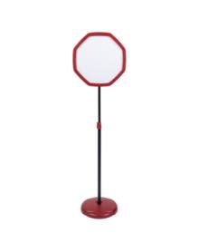 Expositor de Pé Octogonal Vermelho