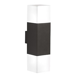 Candeeiro de parede exterior HUDSON 2XE14 4W 3000K CINZENTO