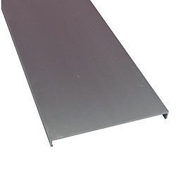 Perfil para bloco de vidro RECTO PRATEADO BRILHO 100