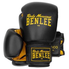 Benlee Luvas De Boxe De Couro Draco 18 Oz Black / Yellow