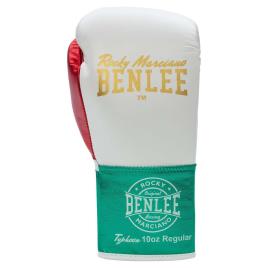 Benlee Luvas De Boxe De Couro Typhoon 10 Oz R White / Green / Red