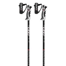 Leki Alpino Poloneses Bold Lite S 115 cm Black / Fluorescent Red / White