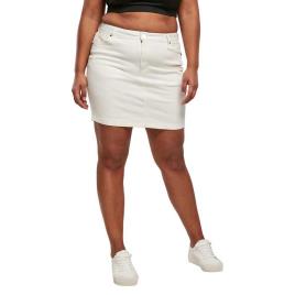 Cayler & Sons Saia Mini Cintura Alta Organic Stretch 28 Off White Raw