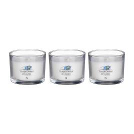 Conjunto 3 velas  perfumada YANKKE CANDLE CLEAN COTTON 1701416E