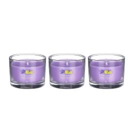 Conjunto 3 velas  perfumada YANKKE CANDLE LEMON LAVANDER 1686369E