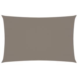 vidaXL Para-sol tecido oxford retangular 2x5 m cinzento-acastanhado