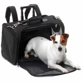 FLAMINGO Saco transp. animais Smart Trolley 54x25,5x36,5cm preto 31470
