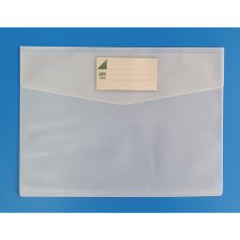 MANUFACTURAS ROMA Envelope 246, A4, Plástico, com Visor, Branco