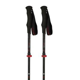 Komperdell Poloneses Carbon Fxp.4 Trail Ultralight Vario Compact 105-125 cm Black / Red