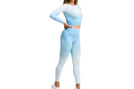 Gymhero Leggings Leggins Ombre Leg-babyblue M blue