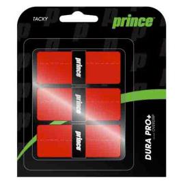 Prince Tênis / Padel Overgrip Dura Pro+ 3 Unidades One Size Red