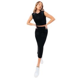 Justhype Sweat Midi Skirt Loungewear Set Labon008 Skirts EU 38 black