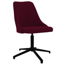 vidaXL Cadeira de escritório giratória tecido roxo