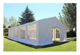 Tenda 10x5 mt Impermeável em PVC - Tenda para Festas Branco