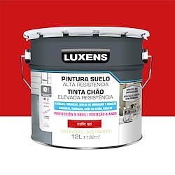 Tinta para chão LUXENS ACETINADO VERMELHO 12L