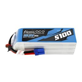 Bateria Gensace 5100mah 22,2v 80c 6s1p Ec5