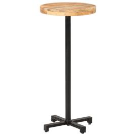 Mesa de Bar Redonda Ø50x110 cm Madeira de Mangueira áspera