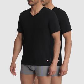 Lote de 2 T-shirts de decote em V