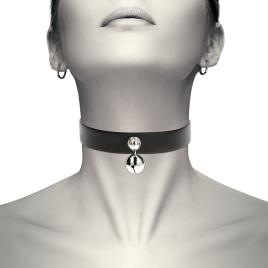 COQUETTE COLLAR CUERO VEGANO ACCESORIO WOMAN CASCABEL