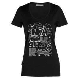 Icebreaker Camiseta De Manga Curta Tech Lite Nature XS Black