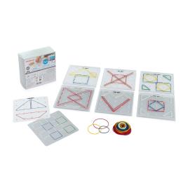 Miniland Geoplanos Set 6 15 Cm Transparente One Size Multicolor