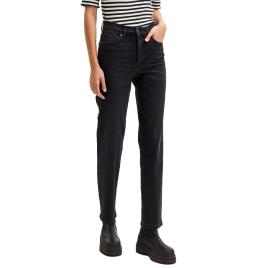 Selected Jeans Cintura Alta Marie Straight 28 Black Denim