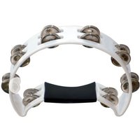 Performance Percussion 1/2 Moon Tambourine White