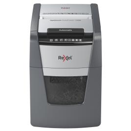 REXEL Destruidora Micro Corte Optimum Autofeed+ 100M,  6 folhas, 34 l, Destrói Agrafos, Clipes e Cartões de Crédito
