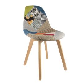 The home deco factory  Cadeiras PATCHWORK X2  Multicolor  Único.Casa e decoração > Decoração casa
