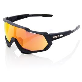 100percent Oculos Escuros Espelho Speedtrap Red Multilayer Mirror Soft Tact Black