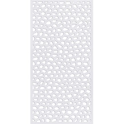 Painel decorativo MOSAICO 100X200CM BRANCO