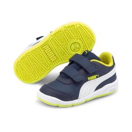 Puma Treinadores Infantis Stepfleex 2 Sl Ve Velcro EU 22 Peacoat / Puma White / Nrgy Yellow