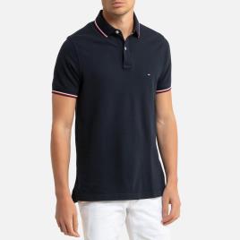 Tommy Hilfiger Polo slim, em malha piqué, Tommy Tipped 